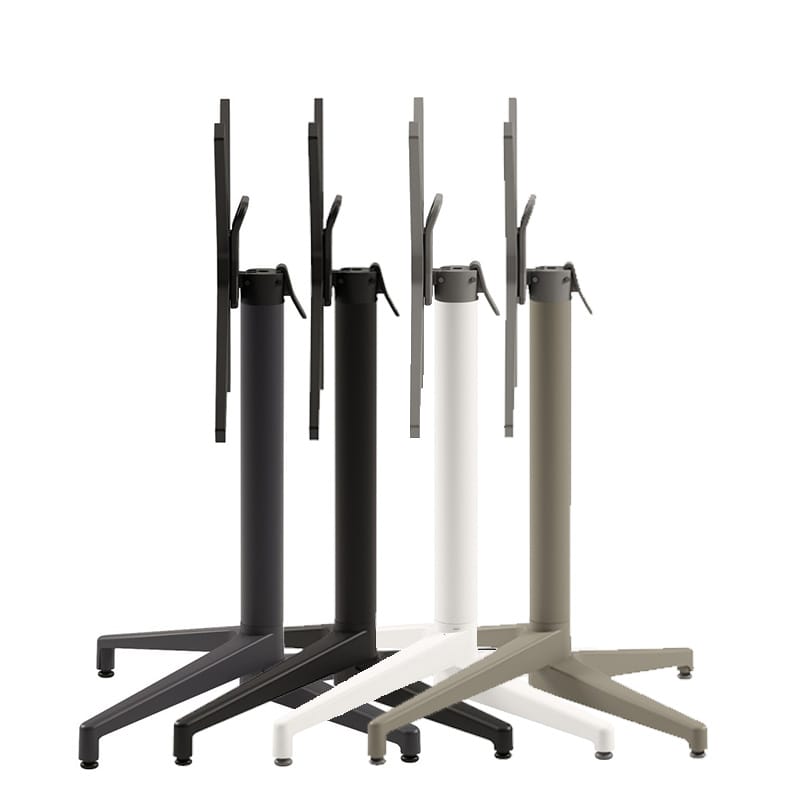 Cuba Large Flip-Top Table Base 4 Colours Stacked- Stackable Indoor-Outdoor